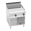 Commercial Electric Griddle - with Hard Chrome Plate - 11.4kW - Smooth Plate - Cooking area: 396x667mm - on Stand