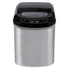 Kostkarka do lodu – kształt: wydrążony cylinder – 12 kg/24 h – srebrna