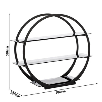 Etażerka / Stojak bufetowy - Ø 600 mm - Czarny - Prime Gastro