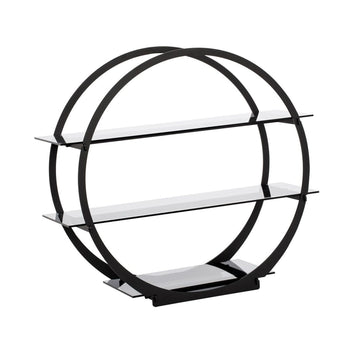 Etażerka / Stojak bufetowy - Ø 600 mm - Czarny - Prime Gastro