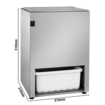 Kruszarka do lodu – 5 kg/min – wraz z pojemnikiem o pojemności 5 kg - Prime Gastro