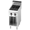 Freestanding Induction Hob - 7kW - 2 zones - with open base shelf