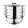Parowar – stal nierdzewna – Ø 280 mm – wysokość: 350 mm – 5,8 L – 6-częściowy