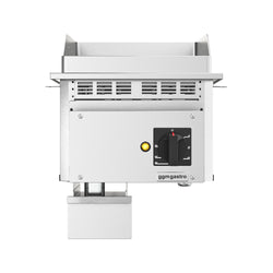 Elektryczna płyta grillowa do zabudowy – 4,5 kW – ryflowana - powierzchnia smażenia: 344x484 mm
