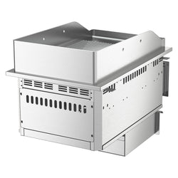 Elektryczna płyta grillowa do zabudowy – 4,5 kW – ryflowana - powierzchnia smażenia: 344x484 mm