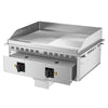 Commercial Electric Drop-in Griddle – 9 kW – Smooth & Ribbed - Cooking Area: 800 x 765 mm