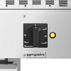 Elektryczna płyta grillowa do zabudowy – 4,5 kW – gładka - powierzchnia smażenia: 344 x 484 mm