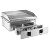 Commercial Electric Drop-in Griddle – 9 kW – Ribbed - Cooking Area: 693x484 mm