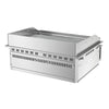 Commercial Electric Drop-in Griddle – 9 kW – Ribbed - Cooking Area: 693x484 mm