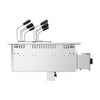 Commercial Electric Drop-in Pasta Cooker – 13+13 L – 15 kW - with drain tap - incl. 6 Baskets