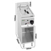 Frytkownica – elektryczna – 10 L – 9 kW – z podstawą – seria LORENZO