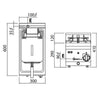 Commercial Countertop Electric Fryer - 10 litres - 6kW - Manual - with drain tap