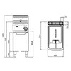 Frytkownica – elektryczna – 10 L – 9 kW
