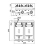 Frytkownica – elektryczna – podwójna – 10+10 L – 12 kW