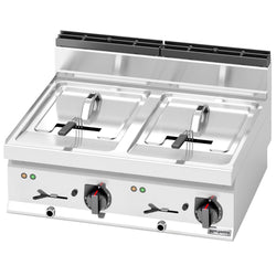 Podwójna frytownica elektryczna - 10+10 litrów - 18 kW