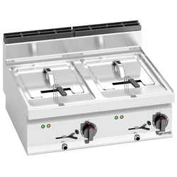 Podwójna frytownica elektryczna - 10+10 litrów - 18 kW