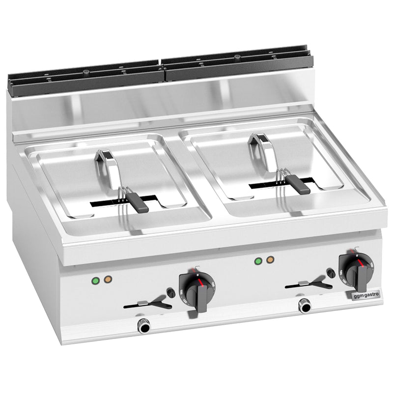 Podwójna frytownica elektryczna - 10+10 litrów - 18 kW