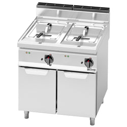 Podwójna frytownica elektryczna - 10+10 litrów - 12 kW