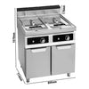 Frytkownica – elektryczna – podwójna – 18+18 L – 27 kW – z cyfrowym sterowaniem Bflex