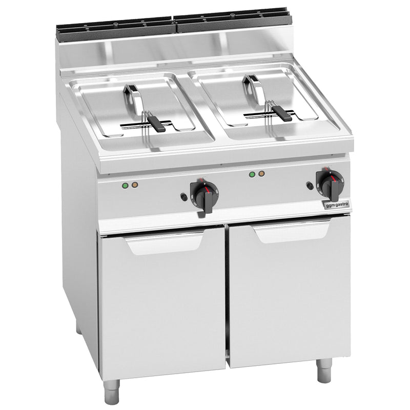 Podwójna frytownica elektryczna - 10+10 litrów - 12 kW