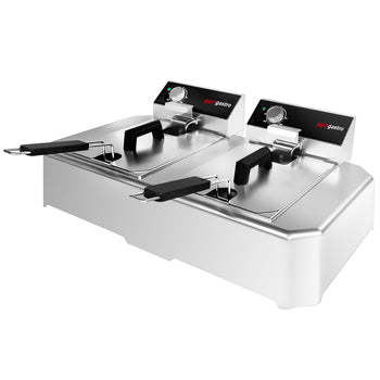 Podwójna frytownica elektryczna - 5+5 litrów - 7,5 kW - Prime Gastro