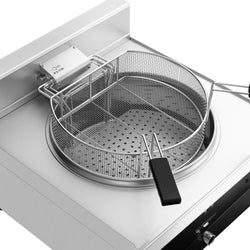 Frytownica elektryczna jednokomorowa nastolna - 25L - 14kW - Czarny