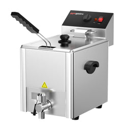 Frytownica elektryczna - 8 litrów - 3,25 kW - z kranem spustowym