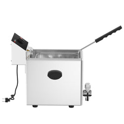 Frytownica elektryczna - 8 litrów - 3,25 kW - z kranem spustowym