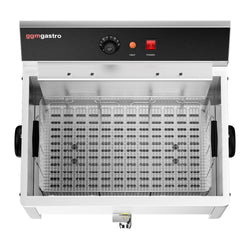 Elektryczna frytownica do ryb - 20,4 litra - 5 kW - z kranem spustowym