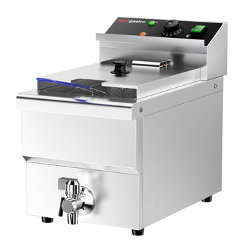 Frytownica elektryczna - 8 litrów - 3,25 kW - z kranem spustowym - Prime Gastro