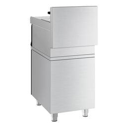 Frytownica elektryczna jednokomorowa wolnostojąca na szafce - 10L - 12kW - z zaworem spustowym - Czarny