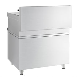 Frytownica elektryczna dwukomorowa wolnostojąca na szafce - 10+10L - 28,5kW - z kranem spustowym - Czarna