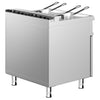 Frytownica elektryczna dwukomorowa wolnostojąca na szafce - 18+18L - 28kW - z zaworem spustowym