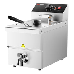 Frytownica elektryczna - 8 litrów - 3,25 kW - z kranem spustowym