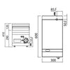 Commercial Electric Griddle - 4.0kW - Smooth Plate - Cooking area: 296x430mm