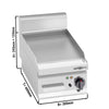 Commercial Electric Griddle - 4.0kW - Smooth Plate - Cooking area: 296x430mm