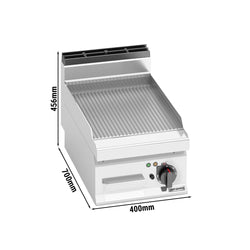 Elektryczna płyta grillowa - 4,8 kW - Ryflowana