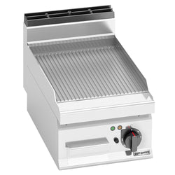 Elektryczna płyta grillowa - 4,8 kW - Ryflowana