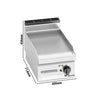 Commercial Electric Griddle - 4.8kW - Smooth Plate - Cooking area: 400x714mm