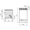 Commercial Electric Griddle - 4.8kW - Smooth Plate - Cooking area: 400x714mm