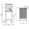 Płyta grillowa – elektryczna – ryflowana – 4,8 kW