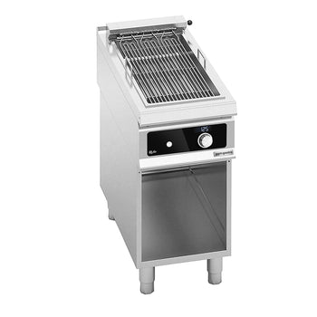 Grill elektryczny - 5,4kW - 400mm - Wolnostojący - 900mm głębokości - Ruszt na stałej wysokości - na podstawie otwartej