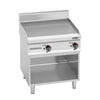 Płyta grillowa – elektryczna – ryflowana – 8 kW – z podstawą
