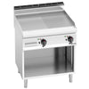 Commercial Electric Griddle - 9.6kW - Smooth/Ribbed Plate (half & half) - Cooking area: 800x714mm - on Stand