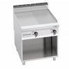 Commercial Electric Griddle - 11.4kW - Smooth/Ribbed Plate (half & half) - Cooking area: 796x667mm - on Stand