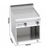 Commercial Electric Griddle - 11.4kW - Smooth Plate - Cooking area: 795x667mm - on Stand