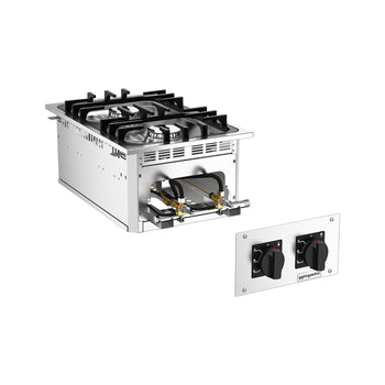 Commercial Drop-in Gas Hob – 15 kW – 2 Burners