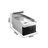 Electric frying plate - 4.05 kW - Smooth