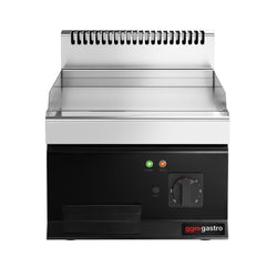 Płyta grillowa elektryczna - chromowana - 4,5kW - Gładka - Powierzchnia: 395x535mm - nastawna