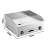 Commercial Electric Griddle - 4.3kW - Smooth Plate - Cooking area: 720x410mm